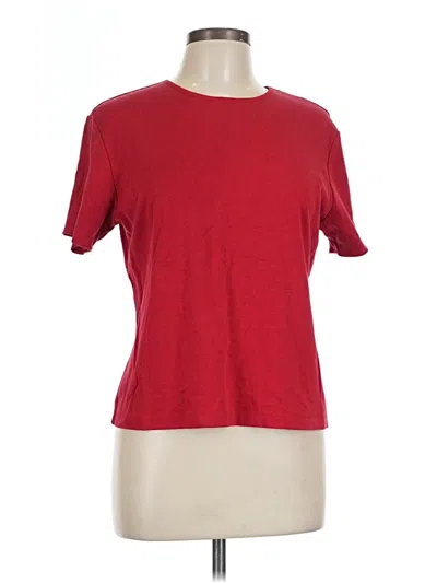 Pre-owned Karen Scott Short Sleeve T-shirt In Red