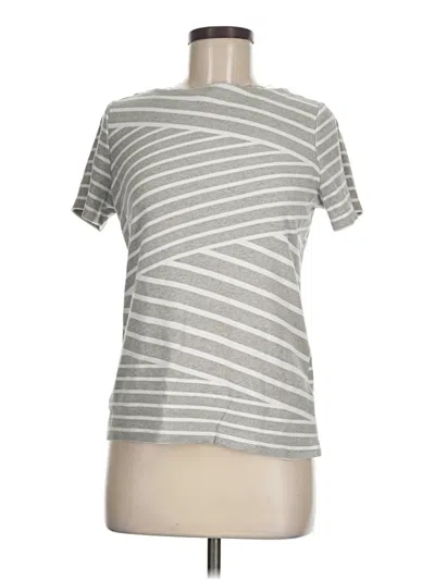 Pre-owned Karen Scott Short Sleeve T-shirt In Silver