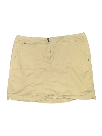 Pre-owned Karen Scott Skort In Brown
