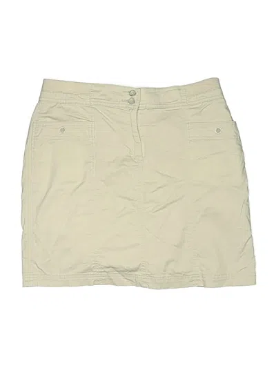 Pre-owned Karen Scott Skort In Tan