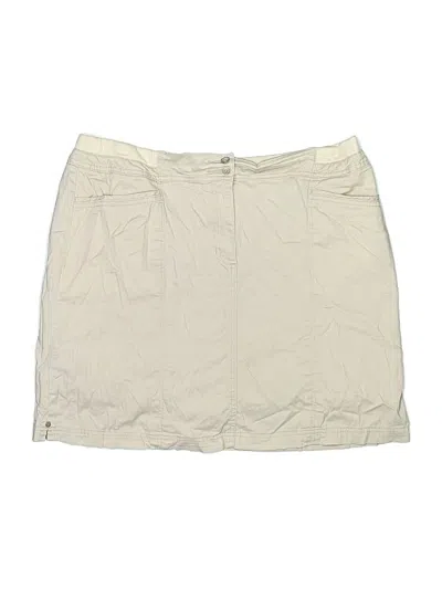 Pre-owned Karen Scott Skort In Tan