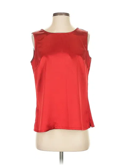 Pre-owned Karen Scott Sleeveless Blouse In Red