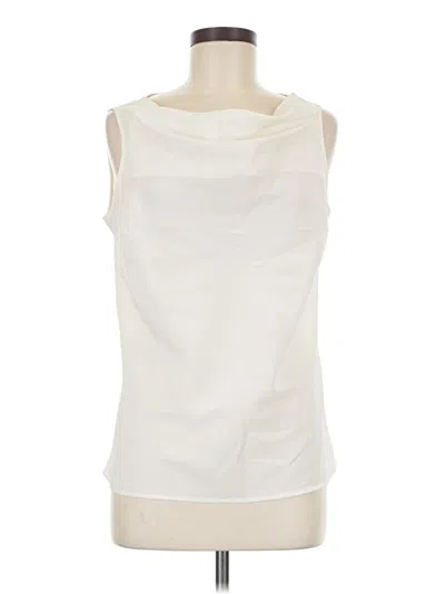 Pre-owned Karen Scott Sleeveless Blouse In White