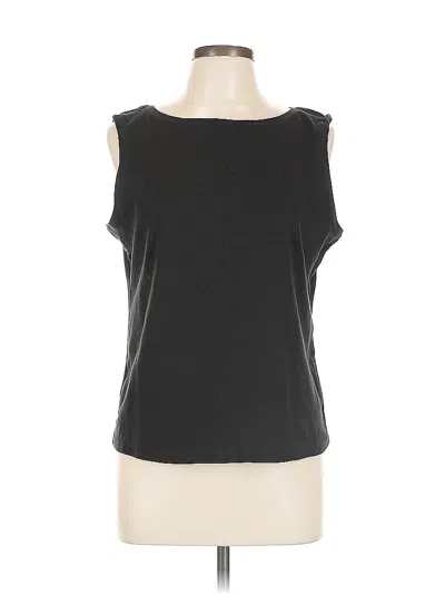 Pre-owned Karen Scott Sleeveless T-shirt In Black