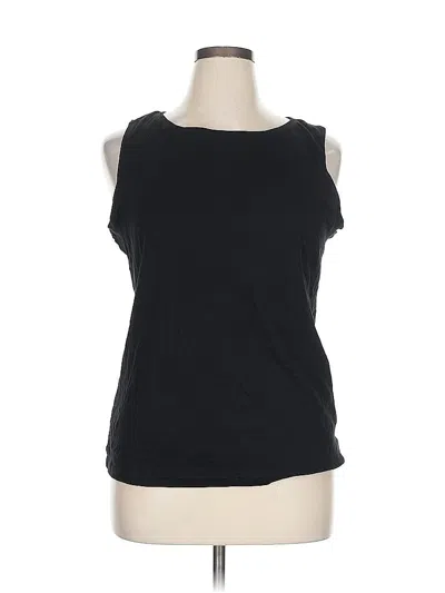 Pre-owned Karen Scott Sleeveless T-shirt In Black