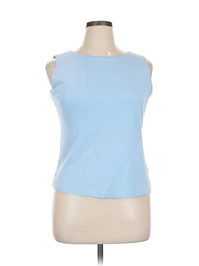 Pre-owned Karen Scott Sleeveless T-shirt In Blue