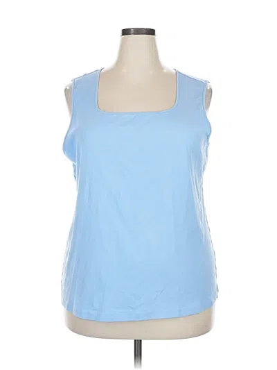 Pre-owned Karen Scott Sleeveless T-shirt In Blue