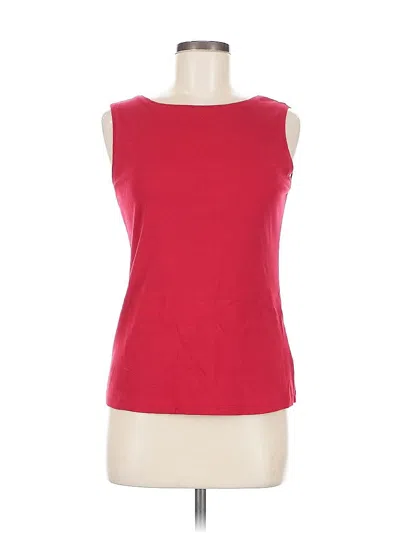Pre-owned Karen Scott Sleeveless T-shirt In Red