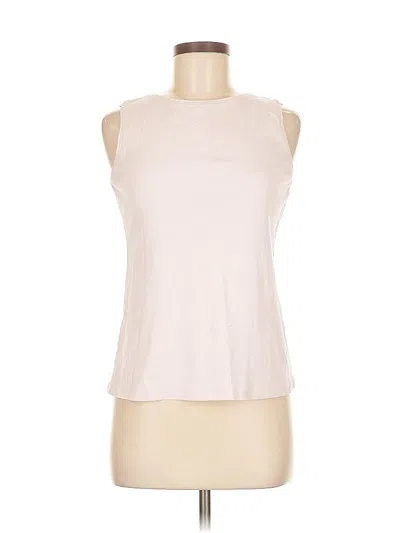 Pre-owned Karen Scott Sleeveless T-shirt In White