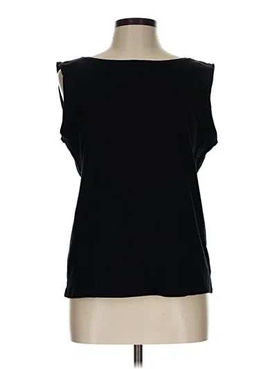 Pre-owned Karen Scott Sleeveless T-shirt In Black