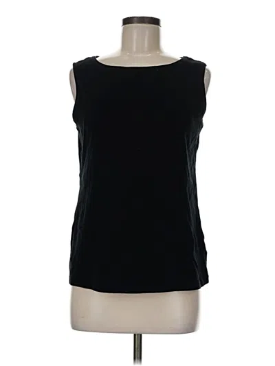 Pre-owned Karen Scott Sleeveless T-shirt In Black