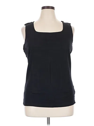 Pre-owned Karen Scott Sleeveless T-shirt In Black