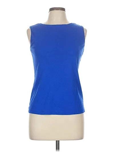 Pre-owned Karen Scott Sleeveless T-shirt In Blue