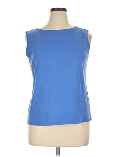 Pre-owned Karen Scott Sleeveless T-shirt In Blue