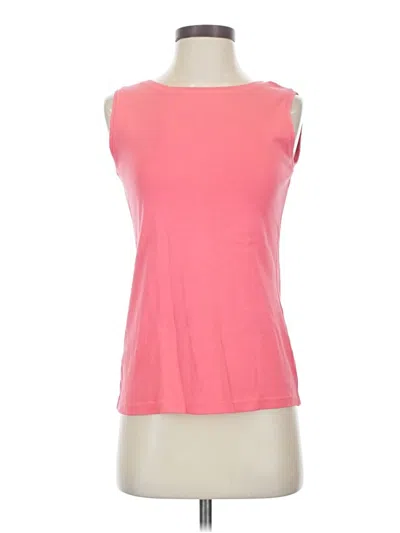 Pre-owned Karen Scott Sleeveless T-shirt In Pink