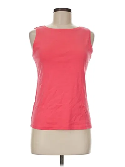 Pre-owned Karen Scott Sleeveless T-shirt In Pink