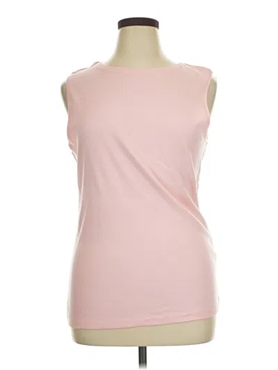 Pre-owned Karen Scott Sleeveless T-shirt In Pink