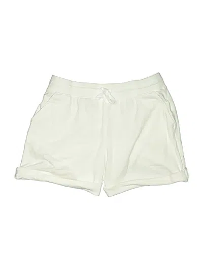 Pre-owned Karen Scott Sport Athletic Shorts In Ivory