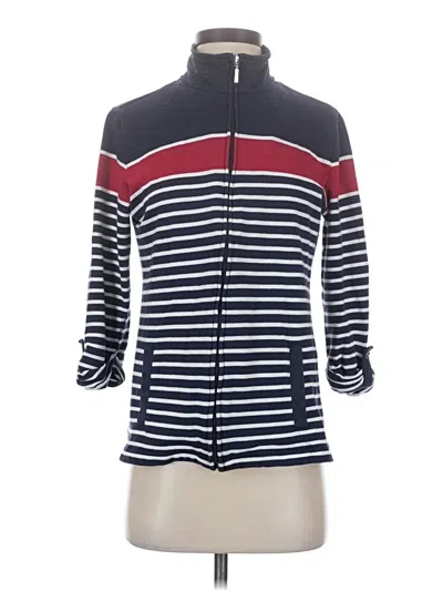 Pre-owned Karen Scott Sport Cardigan Sweater In Blue