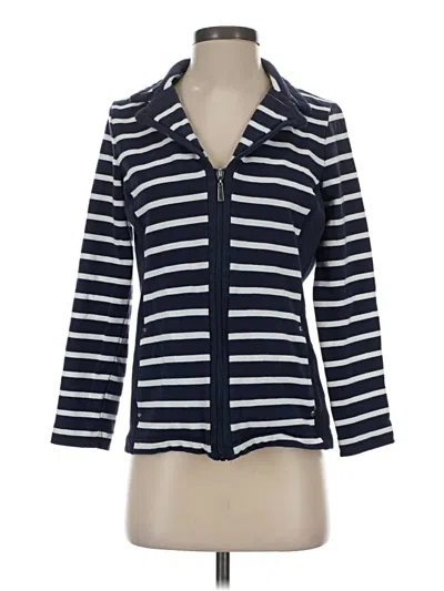 Pre-owned Karen Scott Sport Cardigan Sweater In Blue