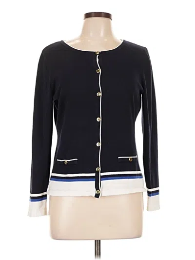 Pre-owned Karen Scott Sport Cardigan Sweater In Blue