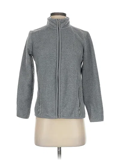 Pre-owned Karen Scott Sport Cardigan Sweater In Gray