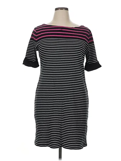 Pre-owned Karen Scott Sport Casual Dress In Black