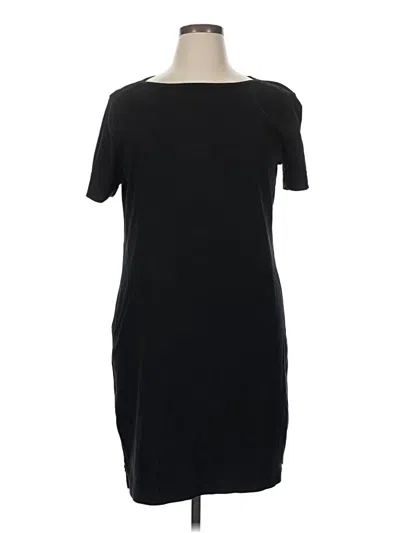Pre-owned Karen Scott Sport Casual Dress In Black