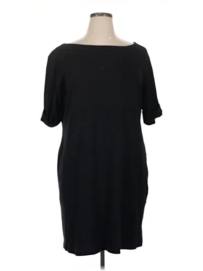 Pre-owned Karen Scott Sport Casual Dress In Black