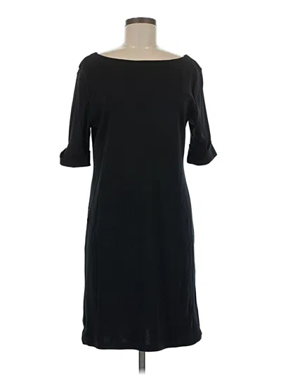 Pre-owned Karen Scott Sport Casual Dress In Black