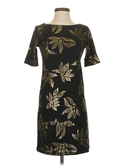 Pre-owned Karen Scott Sport Casual Dress In Black