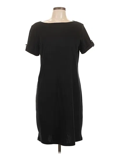 Pre-owned Karen Scott Sport Casual Dress In Black
