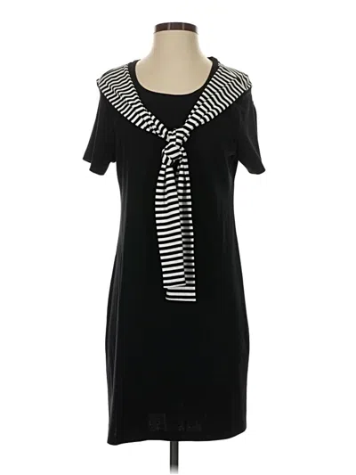 Pre-owned Karen Scott Sport Casual Dress In Black
