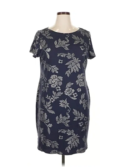 Pre-owned Karen Scott Sport Casual Dress In Blue