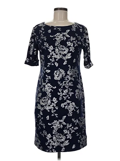 Pre-owned Karen Scott Sport Casual Dress In Blue