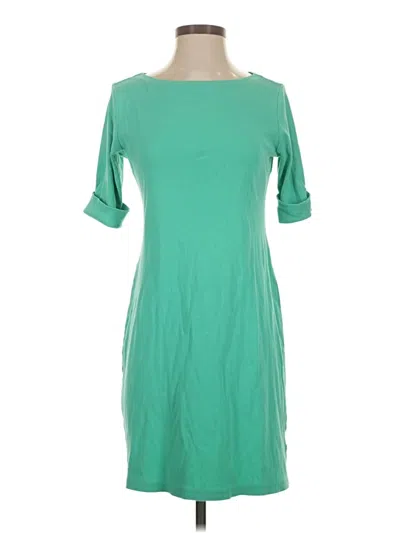 Pre-owned Karen Scott Sport Casual Dress In Green