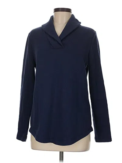 Pre-owned Karen Scott Sport Fleece Jacket In Blue