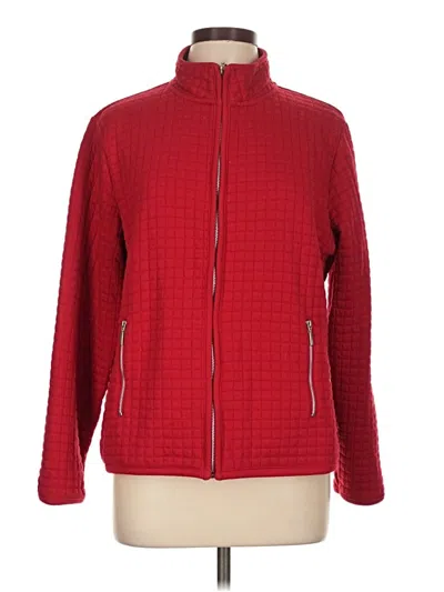 Pre-owned Karen Scott Sport Jacket In Red