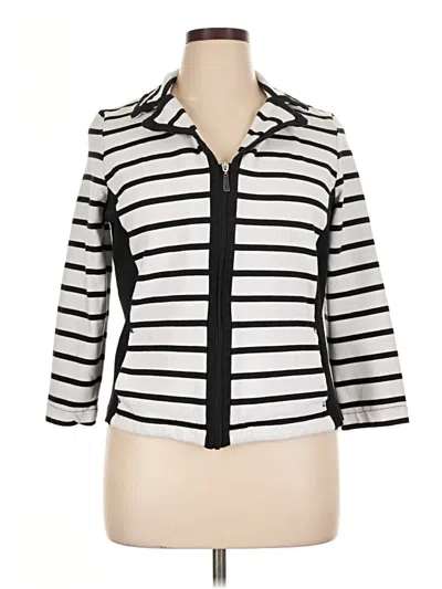 Pre-owned Karen Scott Sport Jacket In White