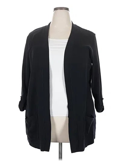 Pre-owned Karen Scott Sport Kimono In Black