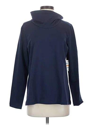 Pre-owned Karen Scott Sport Long Sleeve Turtleneck In Blue