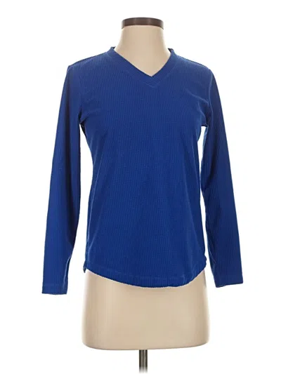 Pre-owned Karen Scott Sport Pullover Sweater In Blue