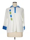 Karen Scott Sport Pullover Sweater In White