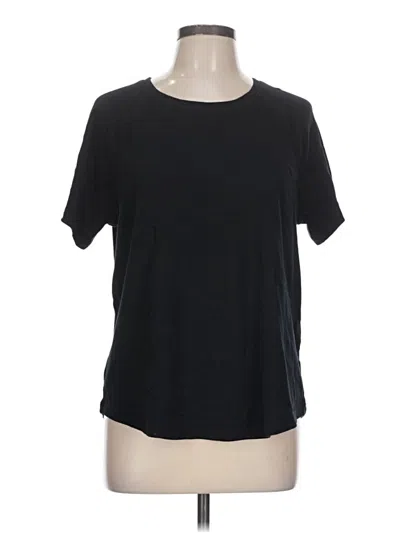 Pre-owned Karen Scott Sport Short Sleeve T-shirt In Black