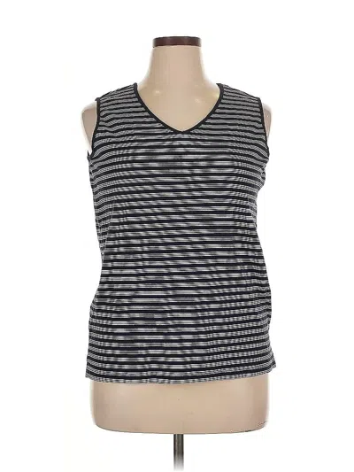 Pre-owned Karen Scott Sport Sleeveless T-shirt In Gray