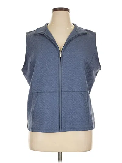 Pre-owned Karen Scott Sport Sweater Vest In Blue