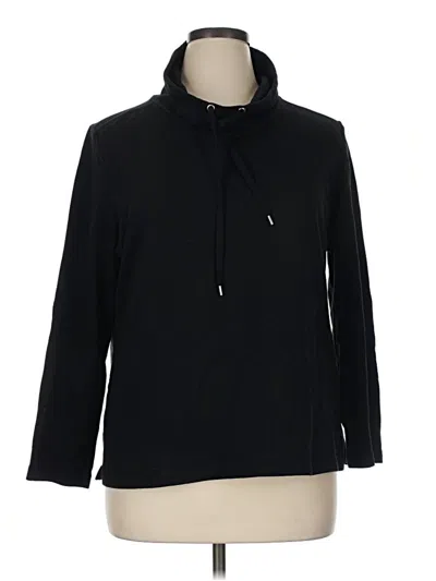 Pre-owned Karen Scott Sport Sweatshirt In Black