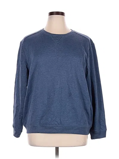 Pre-owned Karen Scott Sport Sweatshirt In Blue