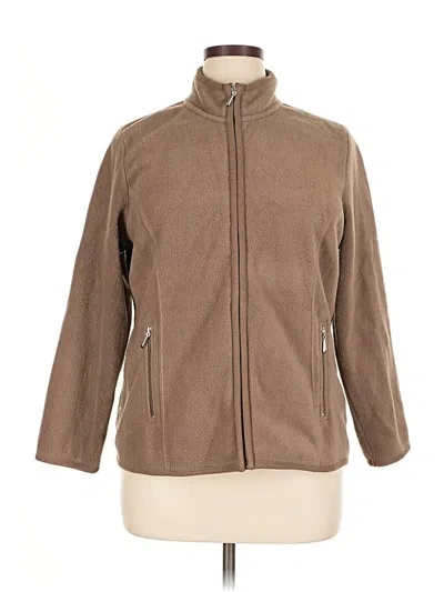 Pre-owned Karen Scott Sport Sweatshirt In Brown