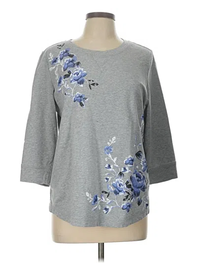 Pre-owned Karen Scott Sport Sweatshirt In Gray